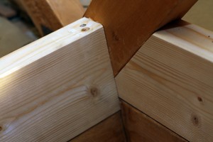 Detalj ved loftsluka